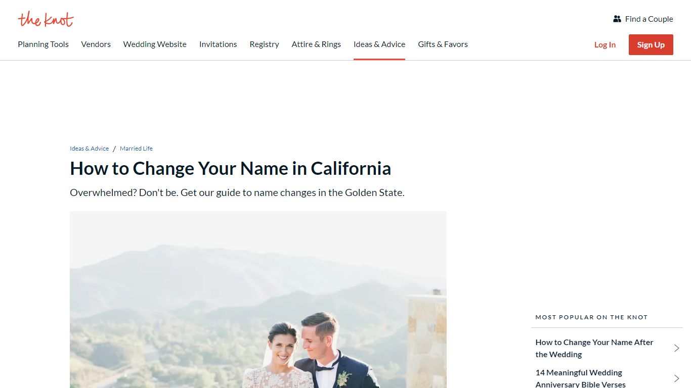 Name Change in California - The Knot