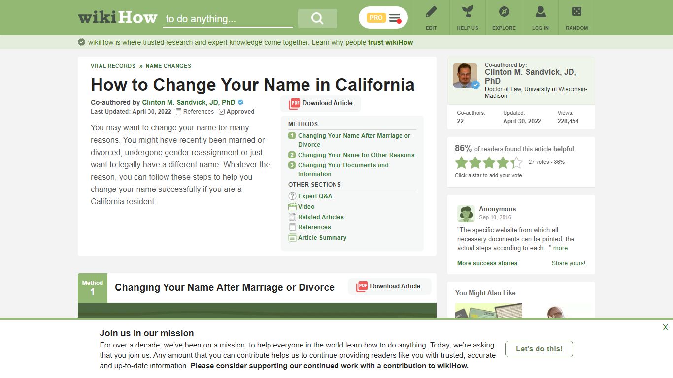 3 Ways to Change Your Name in California - wikiHow